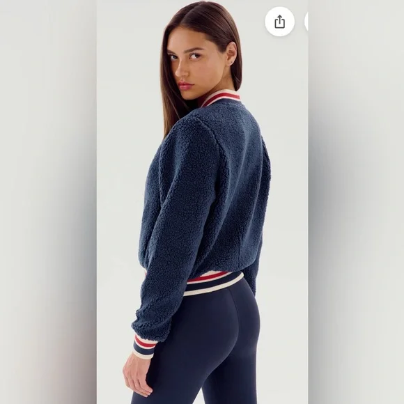 SPLITS59 - Willa Sherpa Jacket - Indigo - Picture 6 of 6